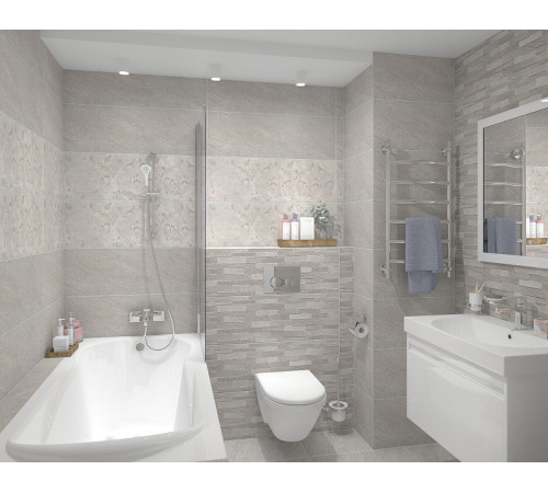 Керамическая плитка Kerama Marazzi Гренель серый обрезной SG638800R напольная 60х60 см