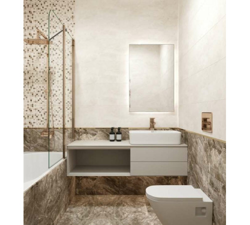 Керамическая плитка Eurotile (Rus) Hermitage G Brown напольная 41,8х41,8 см