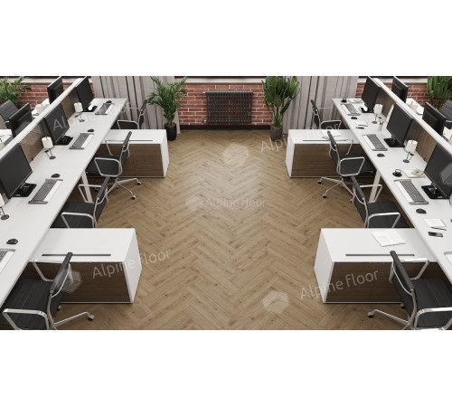 Ламинат Alpine Floor Herringbone 12 Pro  LF106-07 Дуб Прованс 606х101х12 мм