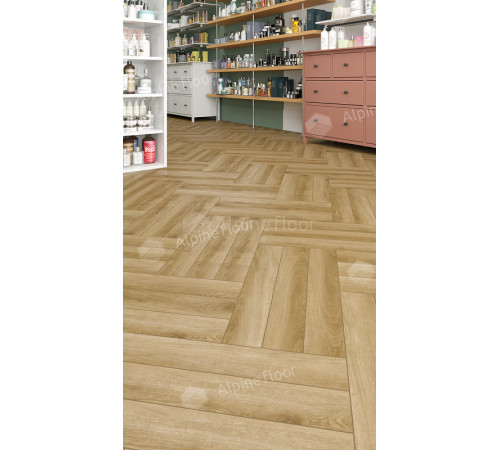 Ламинат Alpine Floor Herringbone 12 Pro  LF106-02 Дуб Эльзас 606х101х12 мм