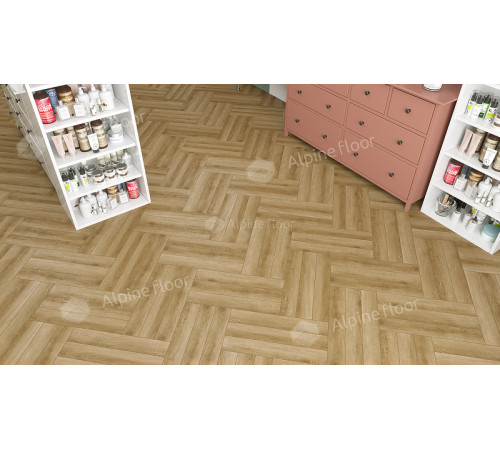 Ламинат Alpine Floor Herringbone 12 Pro  LF106-02 Дуб Эльзас 606х101х12 мм