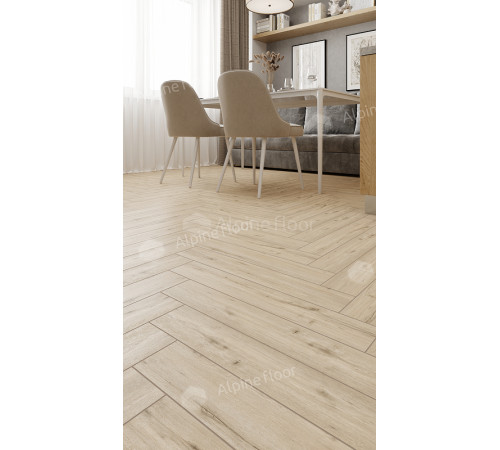 Ламинат Alpine Floor Herringbone 12 Pro  LF106-01 Дуб Лион 606х101х12 мм