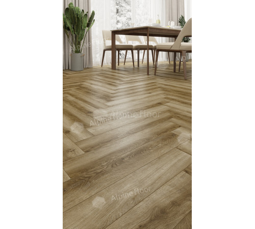 Ламинат Alpine Floor Herringbone 12 Pro  LF106-09 Дуб Марсель 606х101х12 мм