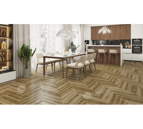 Ламинат Alpine Floor Herringbone 12 Pro  LF106-09 Дуб Марсель 606х101х12 мм