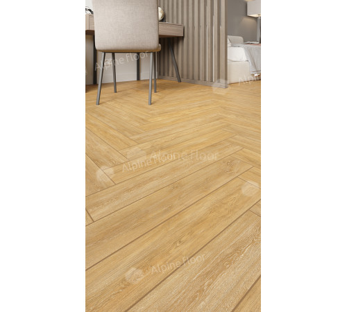 Ламинат Alpine Floor Herringbone 12 Pro LF106-04 Дуб Тулуза 606х101х12 мм