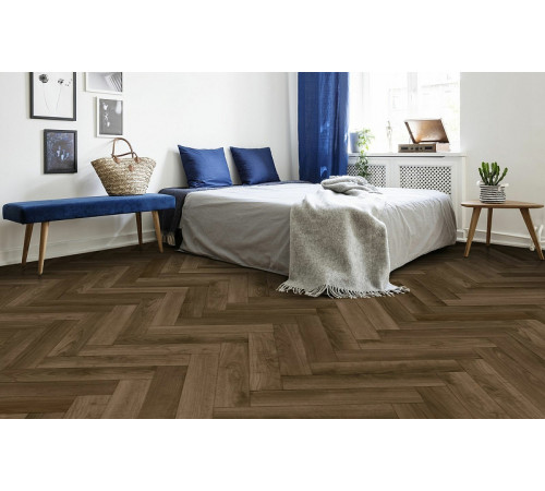 Виниловый ламинат Firmfit Herringbone CW-3290 Дуб Орех Американский Браш 615х123х5 мм