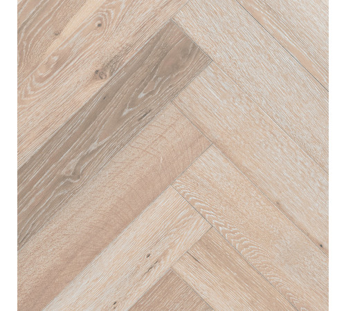 Инженерная доска Wood Bee Harringbone Дуб Крема 600х92х12 мм