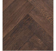 Инженерная доска Wood Bee Harringbone Дуб Шоколад 600х92х12 мм