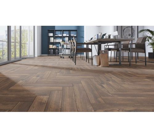 Ламинат Alpine Floor Herringbone LF102-10 Дуб Бордо 606х101х8 мм