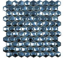 Стеклянная мозаика Vidrepur Hex Diamond № 358D Черный 30,7х31,7 см