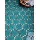 Керамическая мозаика StarMosaic Hexagon big Green Glossy JJFQ80071 25,6x29,5 см