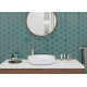 Керамическая мозаика StarMosaic Hexagon big Green Glossy JJFQ80071 25,6x29,5 см