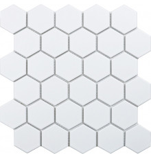 Керамическая мозаика StarMosaic Hexagon small White Matt MT31000/LJ5108/IDL1005 26,5x27,8 см