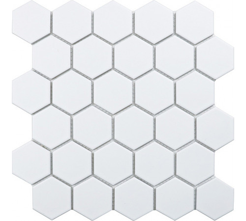 Керамическая мозаика StarMosaic Hexagon small White Matt MT31000/LJ5108/IDL1005 26,5x27,8 см