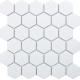 Керамическая мозаика StarMosaic Hexagon small White Matt MT31000/LJ5108/IDL1005 26,5x27,8 см