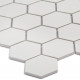 Керамическая мозаика StarMosaic Hexagon small White Matt MT31000/LJ5108/IDL1005 26,5x27,8 см