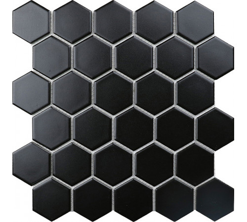 Керамическая мозаика StarMosaic Hexagon small Black Matt MT83000/IDL4810 26,5x27,8 см