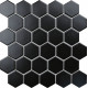 Керамическая мозаика StarMosaic Hexagon small Black Matt MT83000/IDL4810 26,5x27,8 см