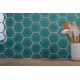 Керамическая мозаика StarMosaic Hexagon big Green Glossy JJFQ80071 25,6x29,5 см