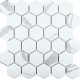 Керамическая мозаика StarMosaic Hexagon small Carrara Matt PMMT83017 26,5x27,8 см