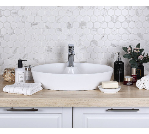 Керамическая мозаика StarMosaic Hexagon small Carrara Matt PMMT83017 26,5x27,8 см