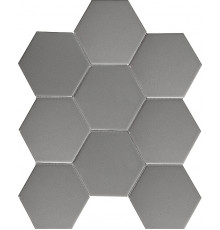 Керамическая мозаика StarMosaic Hexagon big Grey Matt FQ21016 25,6x29,5 см