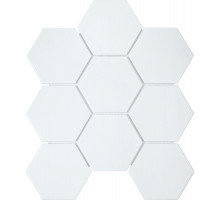 Керамическая мозаика StarMosaic Hexagon big White Matt FQ31000/SBH1005 25,6x29,5 см