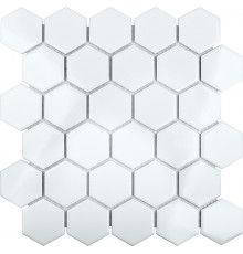 Керамическая мозаика StarMosaic Hexagon small White Glossy MT32000/IDL1001 26,5x27,8 см