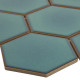 Керамическая мозаика StarMosaic Hexagon big Green Glossy JJFQ80071 25,6x29,5 см