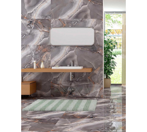 Керамогранит Maimoon High Glossy Antique Onyx Grey 80х160 см