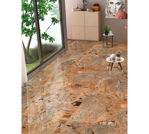 Керамогранит Maimoon High Glossy Breccia Fantastico Brown 80х160 см