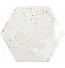 Керамическая плитка Ceramica Ribesalbes Hope White Hex Glossy PT03126 настенная 15x17,3 см