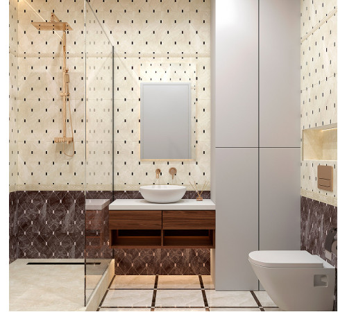 Керамический бордюр Eurotile (Rus) Imany Delma 450 6х27 см