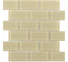 Стеклянная мозаика Caramelle mosaic Impressioni Mattoni Crema 30x30 см