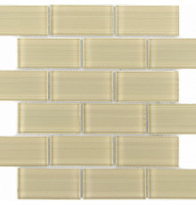 Стеклянная мозаика Caramelle mosaic Impressioni Mattoni Crema 30x30 см