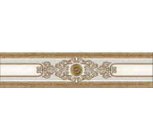 Керамический бордюр Eurotile (Rus) Istambul Beige Eclipse центр 356 7х30 см