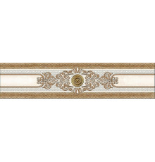 Керамический бордюр Eurotile (Rus) Istambul Beige Eclipse центр 356 7х30 см