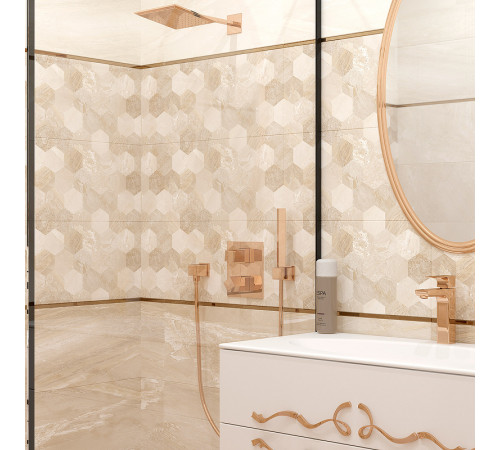 Керамическая плитка Eurotile (Rus) Istambul Beige настенная 30х60 см