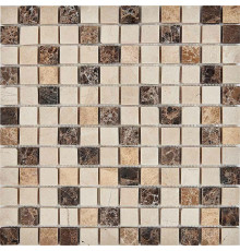 Каменная мозаика Pixmosaic Emperador Dark, light, Crema Nova PIX272 30,5x30,5 см