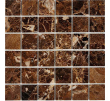 Каменная мозаика Pixmosaic Dark Emperador PIX218 30,5x30,5 см