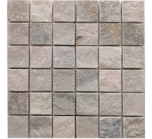 Каменная мозаика из сланца Pixmosaic Slate Grey PIX302 30,5x30,5 см