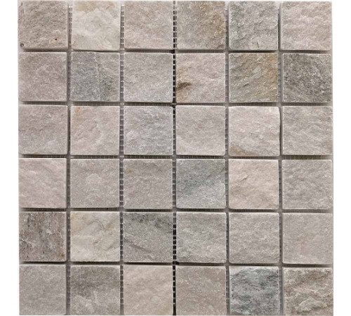 Каменная мозаика из сланца Pixmosaic Slate Grey PIX302 30,5x30,5 см