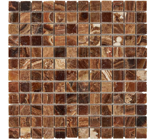 Каменная мозаика из оникса Pixmosaic Caramel onyx PIX206 30,5x30,5 см