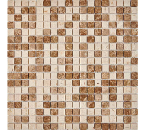 Каменная мозаика Pixmosaic Emperador Light, Crema Nova PIX273 30,5x30,5 см