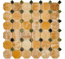 Каменная мозаика из оникса Pixmosaic Honey onyx, Dondong PIX210 30,5x30,5 см