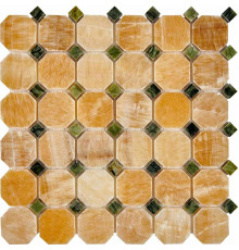 Каменная мозаика из оникса Pixmosaic Honey onyx, Dondong PIX210 30,5x30,5 см