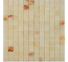 Каменная мозаика из оникса Pixmosaic White onyx PIX203 30,5x30,5 см