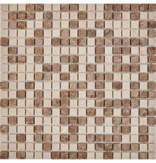 Каменная мозаика Pixmosaic Emperador Light, Crema Nova PIX275 30,5x30,5 см