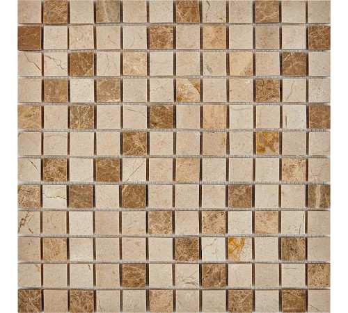 Каменная мозаика Pixmosaic Emperador Light, Crema Nova PIX274 30,5x30,5 см