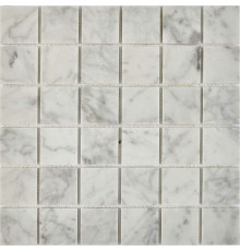 Каменная мозаика Pixmosaic Bianco carrara PIX238 30,5x30,5 см